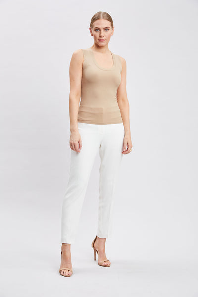 Rib Scoop Neck Knit Image 4