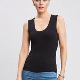 Rib Scoop Neck Knit