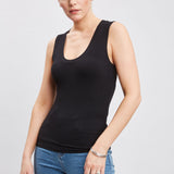 Rib Scoop Neck Knit