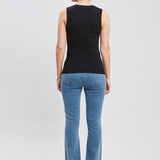 Rib Scoop Neck Knit