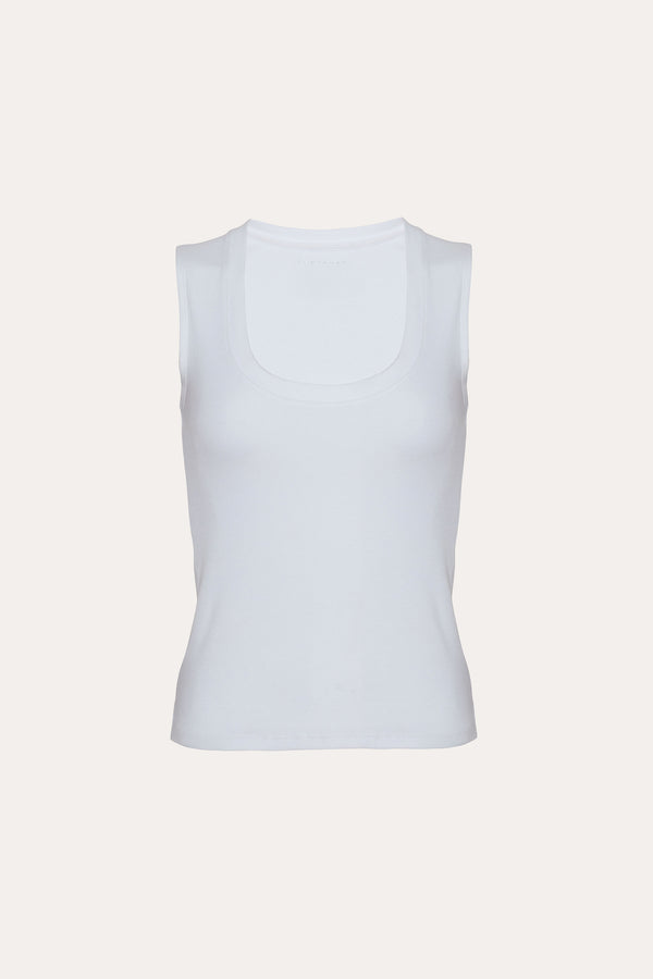 Rib Scoop Neck Knit