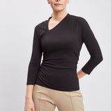 Asymmetric Rib Knit