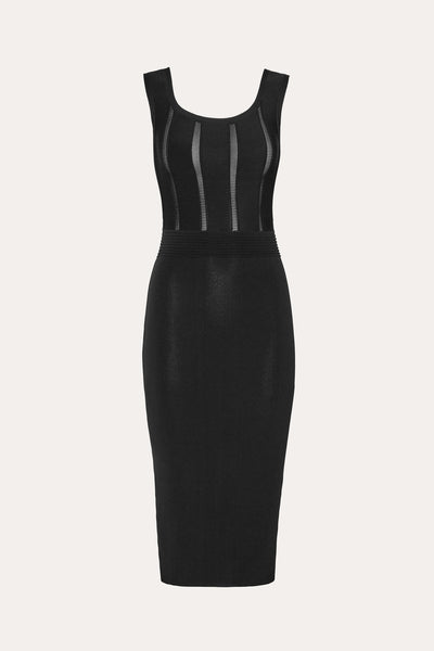 Sylvie Ribbed Midi Dress