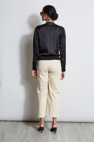 Silk Satin Bomber Jacket Image 6
