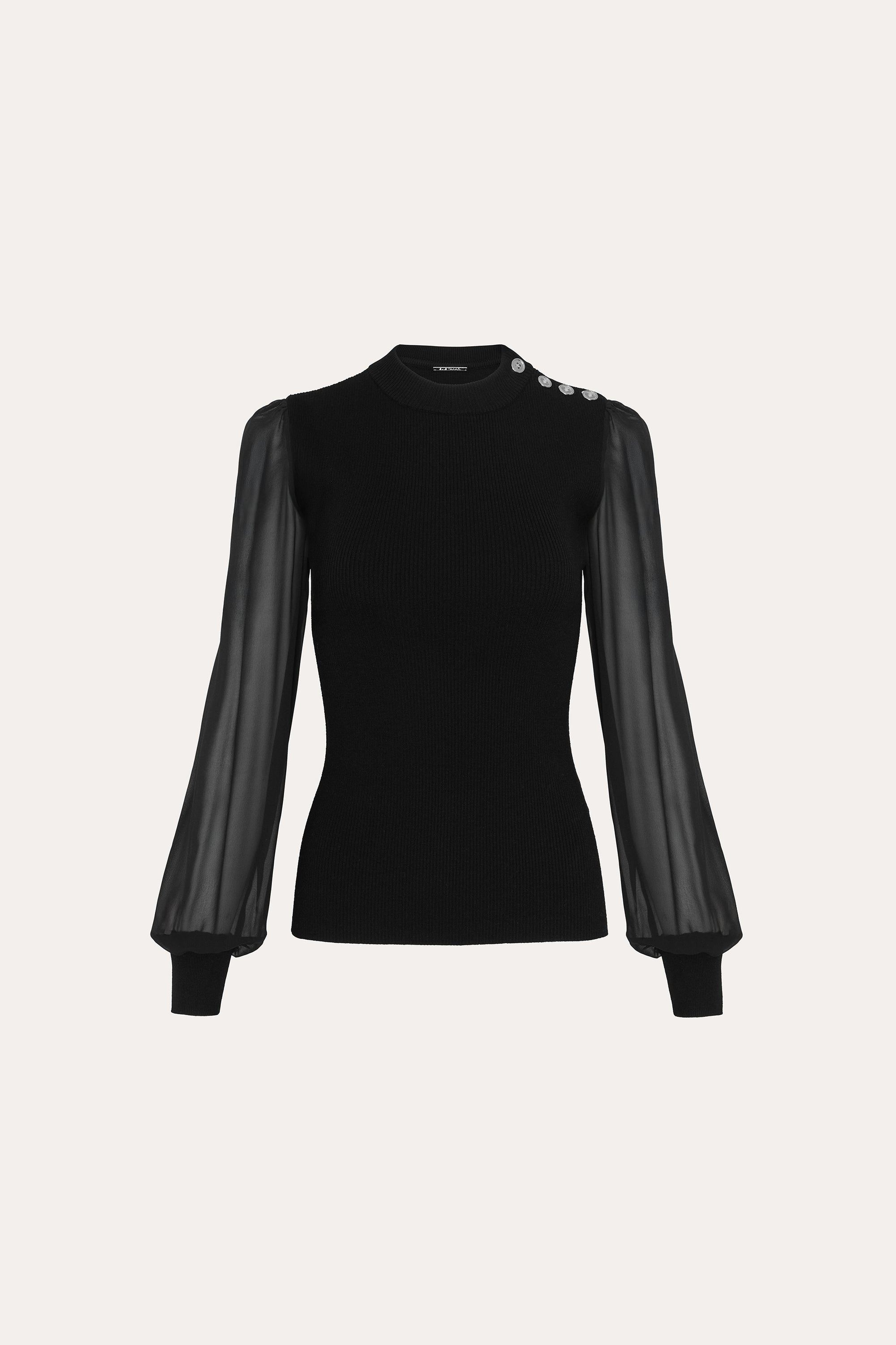 Chiffon Sleeve Knit