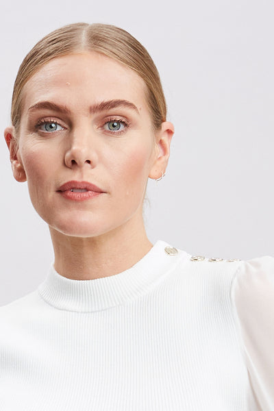 Chiffon Sleeve Knit Image 3