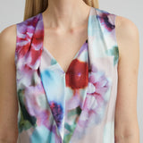 Silk Satin Fantasia Floral Shirt