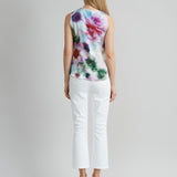 Silk Satin Fantasia Floral Shirt