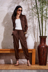 Satin Cargo Pant