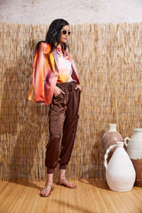 Satin Cargo Pant