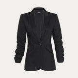 Cotton Panel Blazer