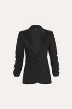 Cotton Panel Blazer