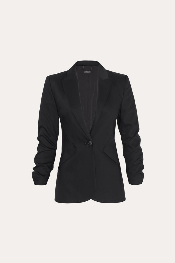 Cotton Panel Blazer