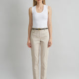 Cotton Slim Slit Pant