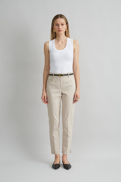 Cotton Slim Slit Pant Image 2