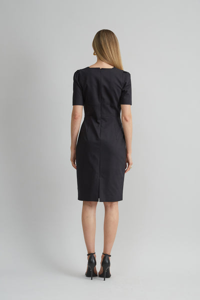 Short Sleeve Square Neck Cotton Dress Image 6