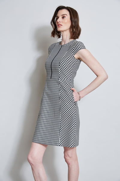 Gingham Fit & Flare Dress Image 4