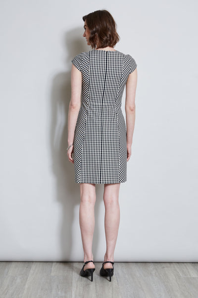 Gingham Fit & Flare Dress Image 6