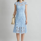 Floral Lace Midi Dress