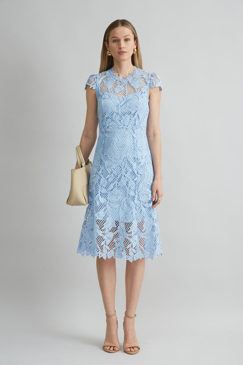 Floral Lace Midi Dress Elie Tahari Floral Lace Midi Dress Elie Tahari