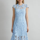 Floral Lace Midi Dress