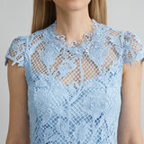 Floral Lace Midi Dress