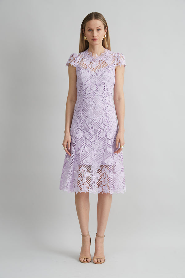 Floral Lace Midi Dress Elie Tahari Floral Lace Midi Dress Elie Tahari