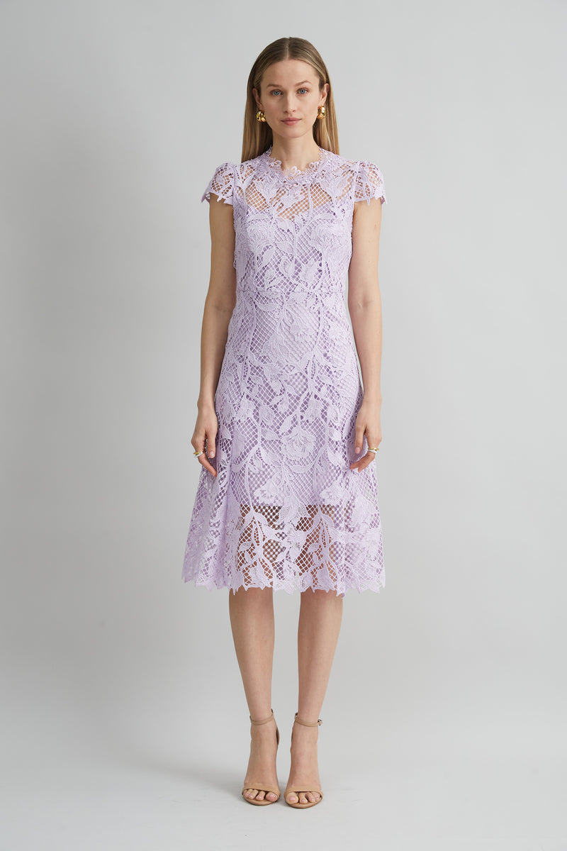 Floral Lace Midi Dress Elie Tahari Floral Lace Midi Dress Elie Tahari