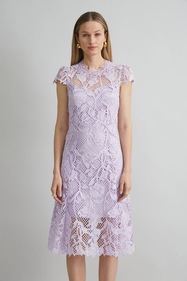Floral Lace Midi Dress Elie Tahari Floral Lace Midi Dress Elie Tahari