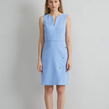 Contour Crepe Button Dress