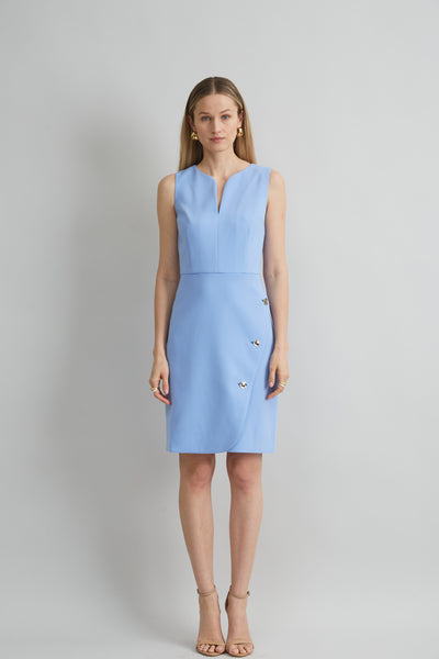 Contour Crepe Button Dress Image 1