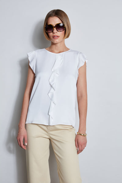Silk Ruffle Shirt Image 2
