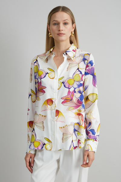 Butterfly Twill Button Down Shirt Image 3
