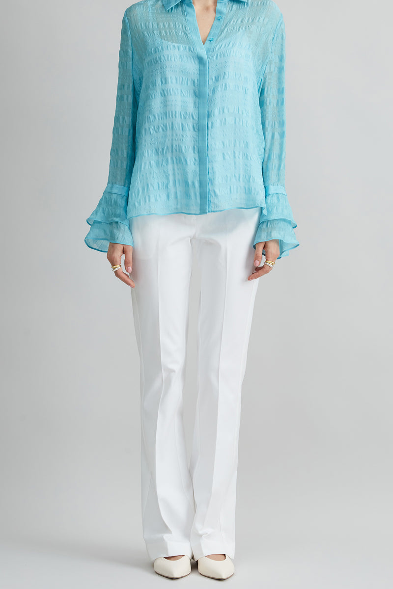 Stretch Cotton Fit & Flare Pant