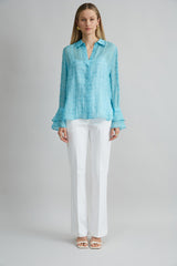 Stretch Cotton Fit & Flare Pant