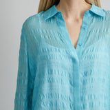 Silk Plaid Jacquard Shirt