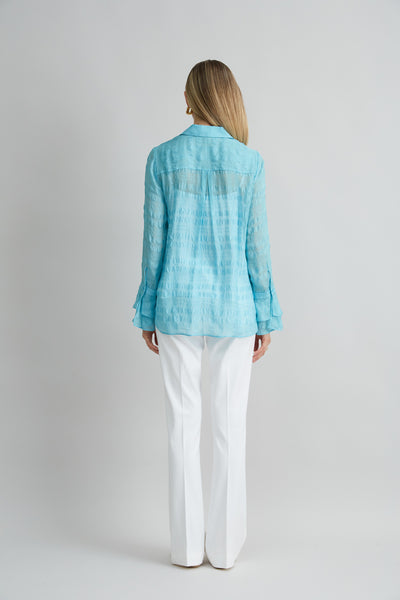 Silk Plaid Jacquard Shirt Image 5