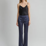 Satin Fit & Flare Pant