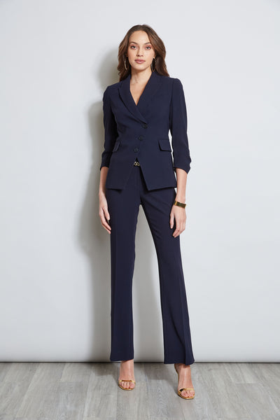 3 Button Ruched Sleeve Blazer Image 2