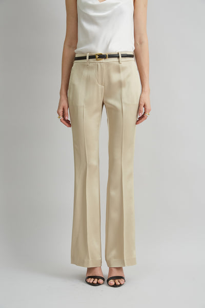 Satin Fit & Flare Pant Image 1