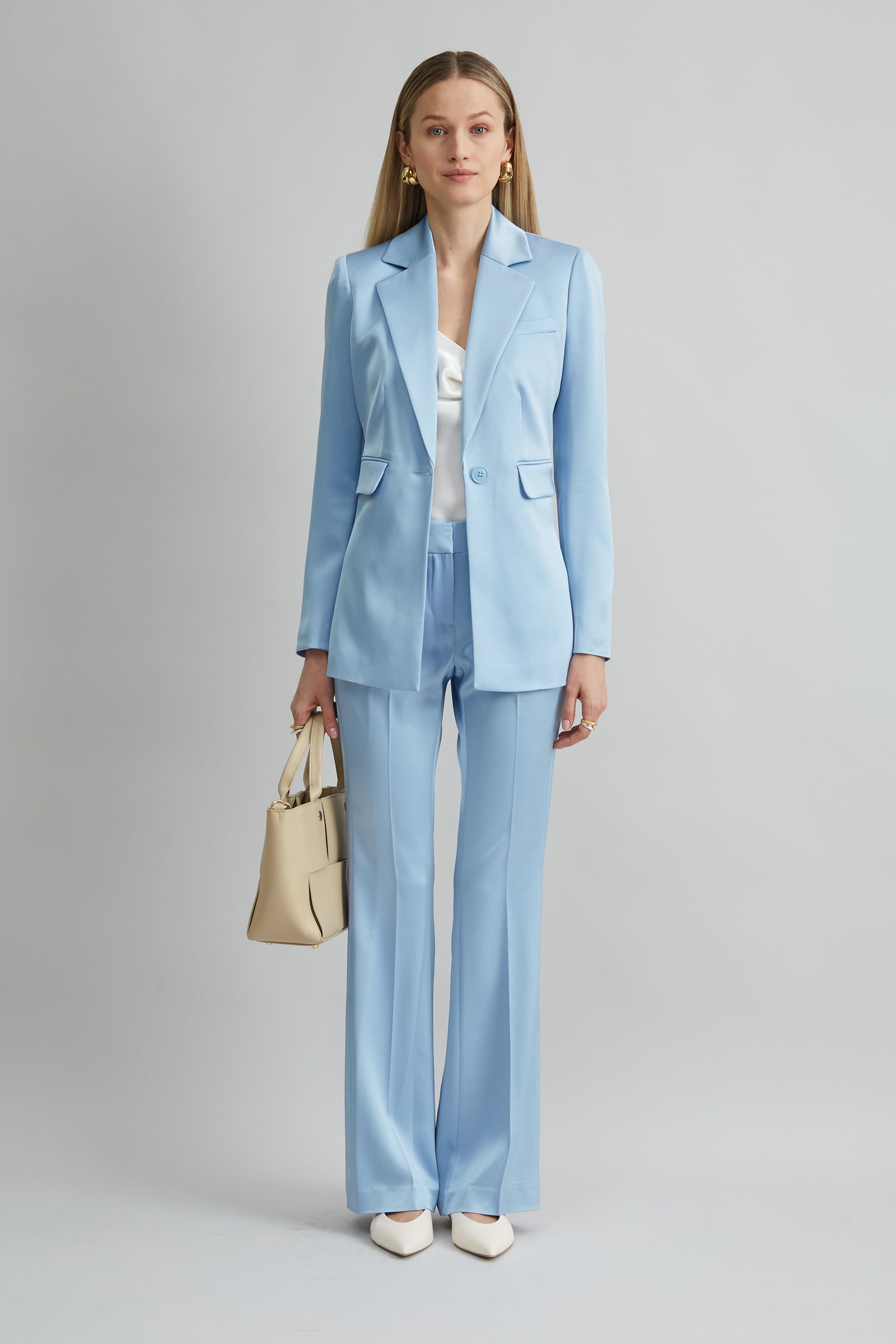 Satin Fit & Flare Pant – Elie Tahari