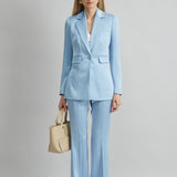 Satin Side Slit Blazer