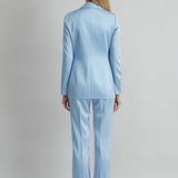 Satin Side Slit Blazer