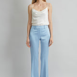 Satin Fit & Flare Pant
