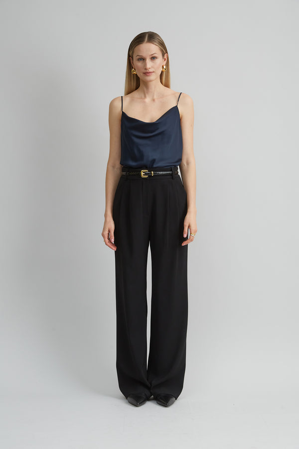 Crepe Pleated Pant