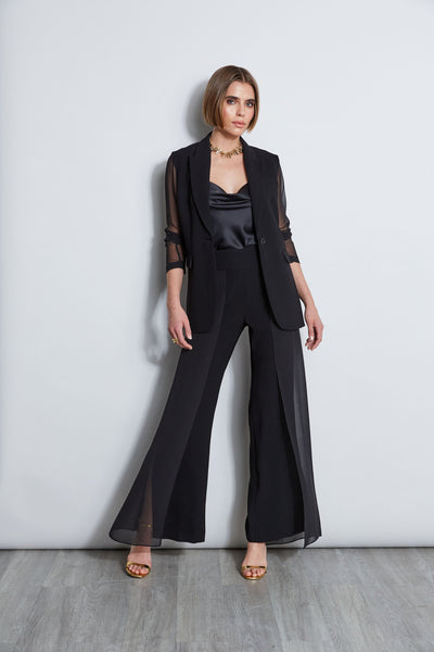 Chiffon Combo Crepe Blazer Image 5