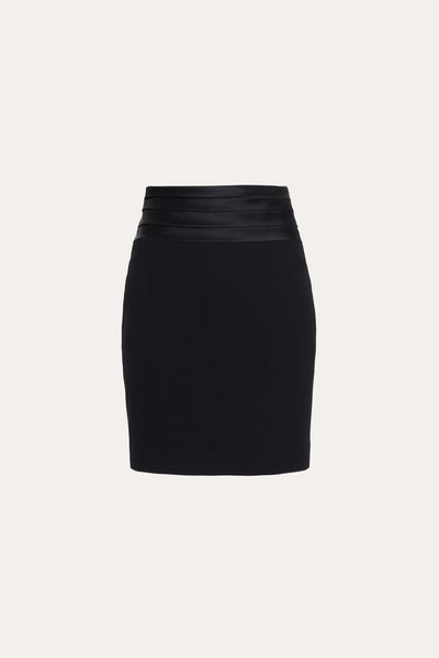 Roxy Japanese Crepe Tuxedo Mini Skirt