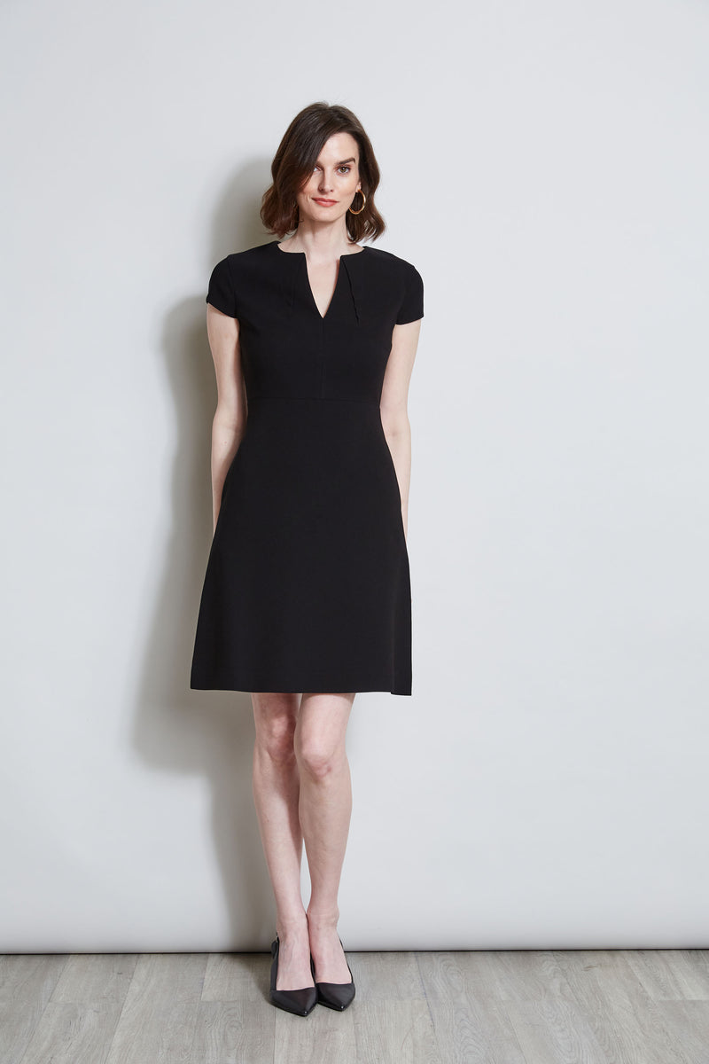 Short Sleeve Dart Dress