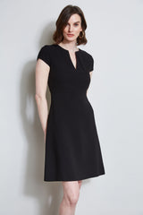 Short Sleeve Dart Dress