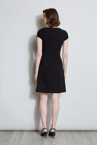 Short Sleeve Dart Dress Image 6